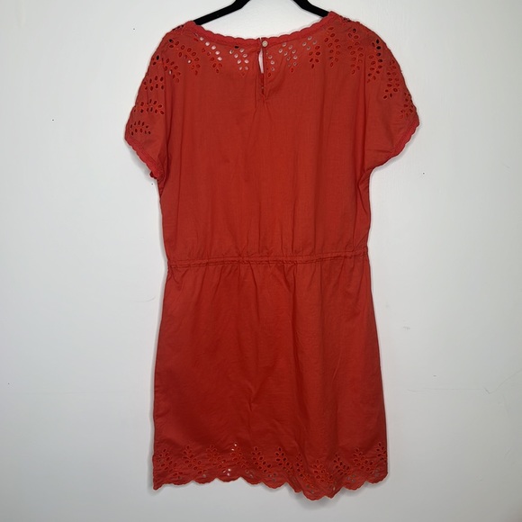 Madewell Size 4 Coral Eyelet Dress - Picture 9 of 9